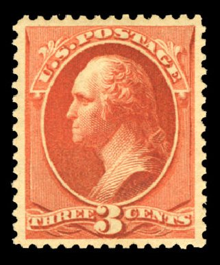 Cost of US Stamps Scott # 214 - 3c 1883 Washington. Cherrystone Auctions, Jul 2013, Sale 201307, Lot 64