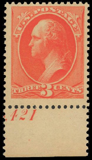 Cost of US Stamp Scott Cat. #214: 3c 1883 Washington. Daniel Kelleher Auctions, Oct 2012, Sale 632, Lot 1094