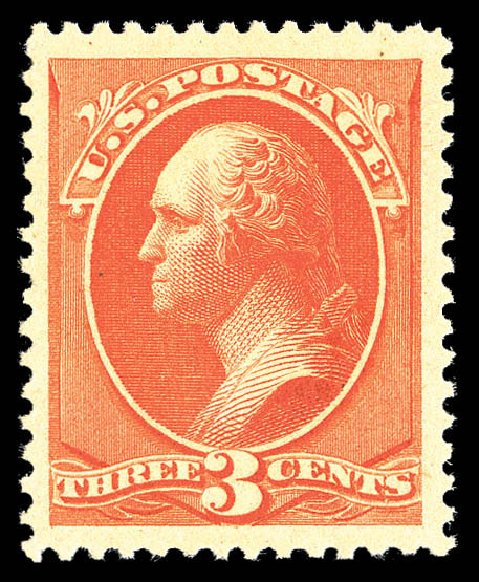 Costs of US Stamps Scott Catalog 214 - 1883 3c Washington. Matthew Bennett International, Sep 2012, Sale 345, Lot 245