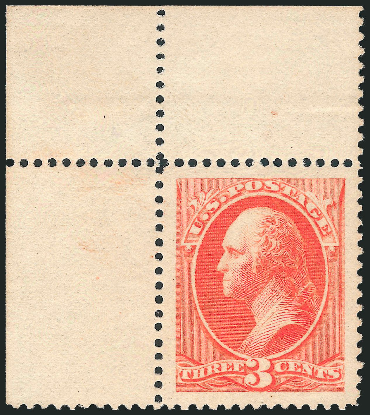 US Stamps Prices Scott Catalog 214: 3c 1883 Washington. Robert Siegel Auction Galleries, Dec 2009, Sale 978, Lot 1052