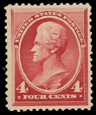 US Stamp Prices Scott Catalogue #215: 4c 1883 Jackson. Daniel Kelleher Auctions, Jun 2012, Sale 630, Lot 1448