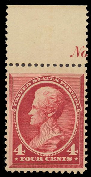 Value of US Stamps Scott Cat. #215 - 1883 4c Jackson. Daniel Kelleher Auctions, Jun 2012, Sale 630, Lot 1449