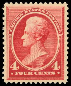 Prices of US Stamp Scott 215: 1883 4c Jackson. Daniel Kelleher Auctions, Sep 2014, Sale 655, Lot 299