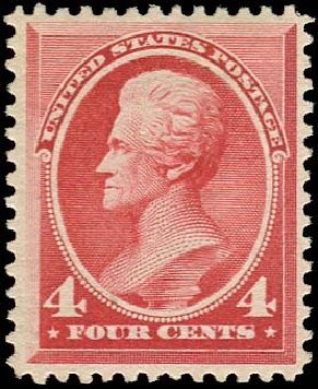 US Stamps Value Scott Catalogue #215 - 1883 4c Jackson. Regency-Superior, Nov 2014, Sale 108, Lot 399