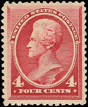 Price of US Stamp Scott #215: 4c 1883 Jackson. Regency-Superior, Aug 2015, Sale 112, Lot 370
