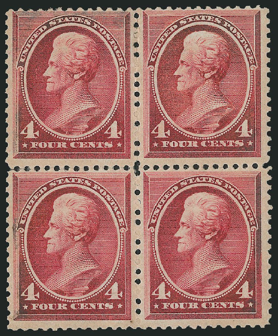 Value of US Stamps Scott Catalogue 215 - 1883 4c Jackson. Robert Siegel Auction Galleries, Mar 2011, Sale 1007, Lot 2380