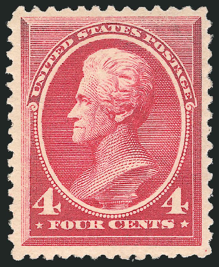 US Stamp Price Scott 215: 4c 1883 Jackson. Robert Siegel Auction Galleries, Dec 2009, Sale 982, Lot 5510