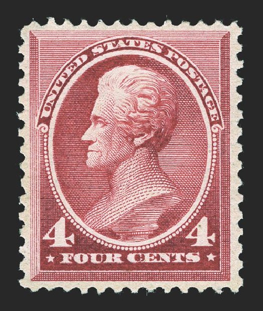US Stamps Price Scott Cat. # 215: 4c 1883 Jackson. Spink Shreves Galleries, Mar 2013, Sale 142, Lot 220