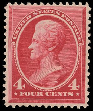 Cost of US Stamp Scott Cat. # 215: 4c 1883 Jackson. Daniel Kelleher Auctions, Jun 2012, Sale 630, Lot 1451