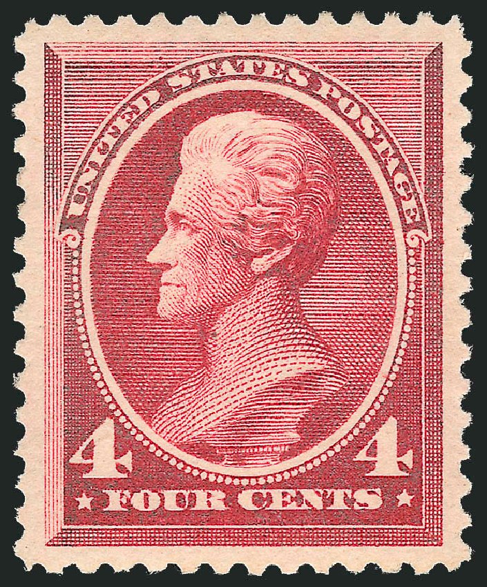 Costs of US Stamps Scott Cat. # 215: 1883 4c Jackson. Robert Siegel Auction Galleries, Dec 2009, Sale 978, Lot 1054
