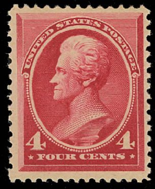 Price of US Stamps Scott #215 - 4c 1883 Jackson. Daniel Kelleher Auctions, Jan 2012, Sale 628, Lot 335