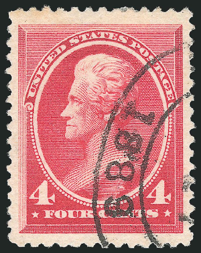 US Stamp Value Scott Catalogue #215: 4c 1883 Jackson. Robert Siegel Auction Galleries, Sep 2012, Sale 1027, Lot 102