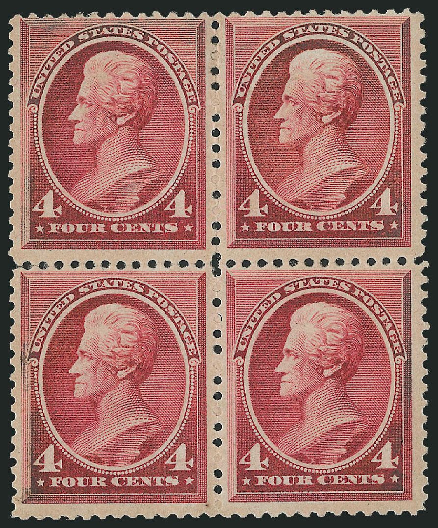 US Stamps Values Scott Catalog #215 - 4c 1883 Jackson. Robert Siegel Auction Galleries, Oct 2010, Sale 997, Lot 5642