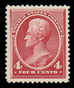 Prices of US Stamps Scott 215 - 4c 1883 Jackson. Matthew Bennett International, Oct 2007, Sale 322, Lot 2073