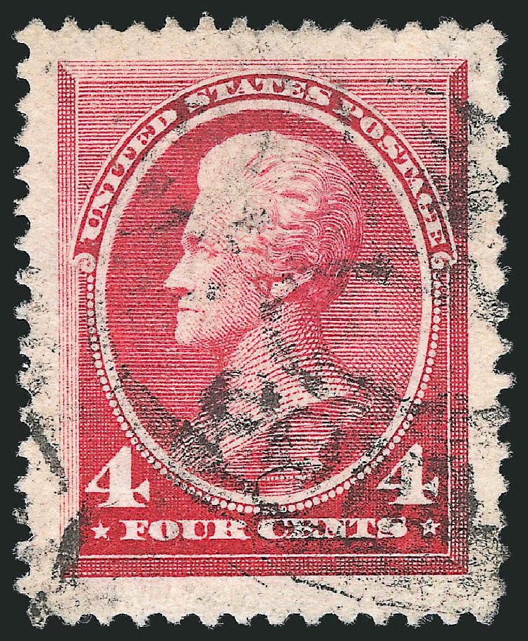 US Stamps Price Scott Cat. 215 - 4c 1883 Jackson. Robert Siegel Auction Galleries, Jul 2013, Sale 1050, Lot 323