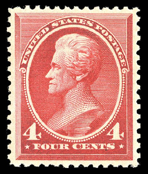 US Stamp Prices Scott Catalog # 215: 4c 1883 Jackson. Matthew Bennett International, Sep 2012, Sale 345, Lot 246