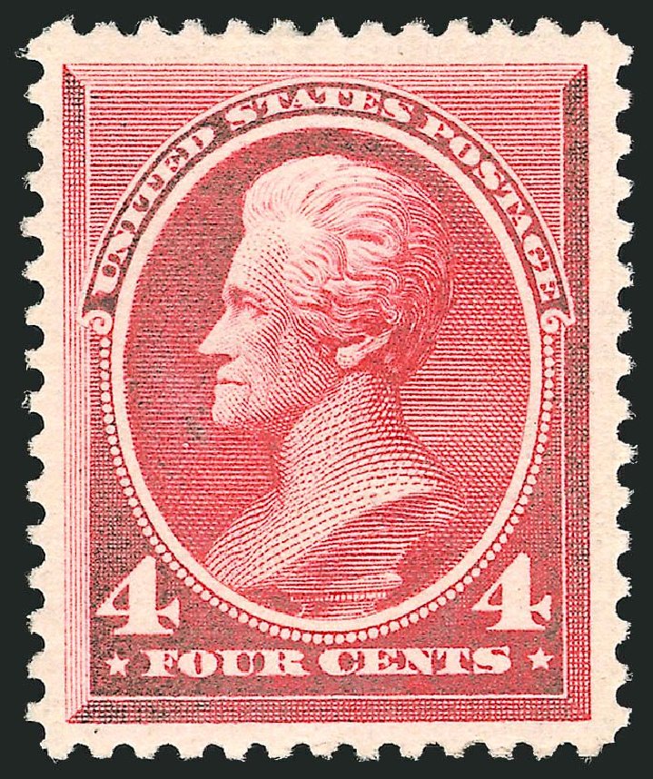 US Stamp Values Scott Cat. # 215 - 4c 1883 Jackson. Robert Siegel Auction Galleries, Apr 2014, Sale 1068, Lot 166