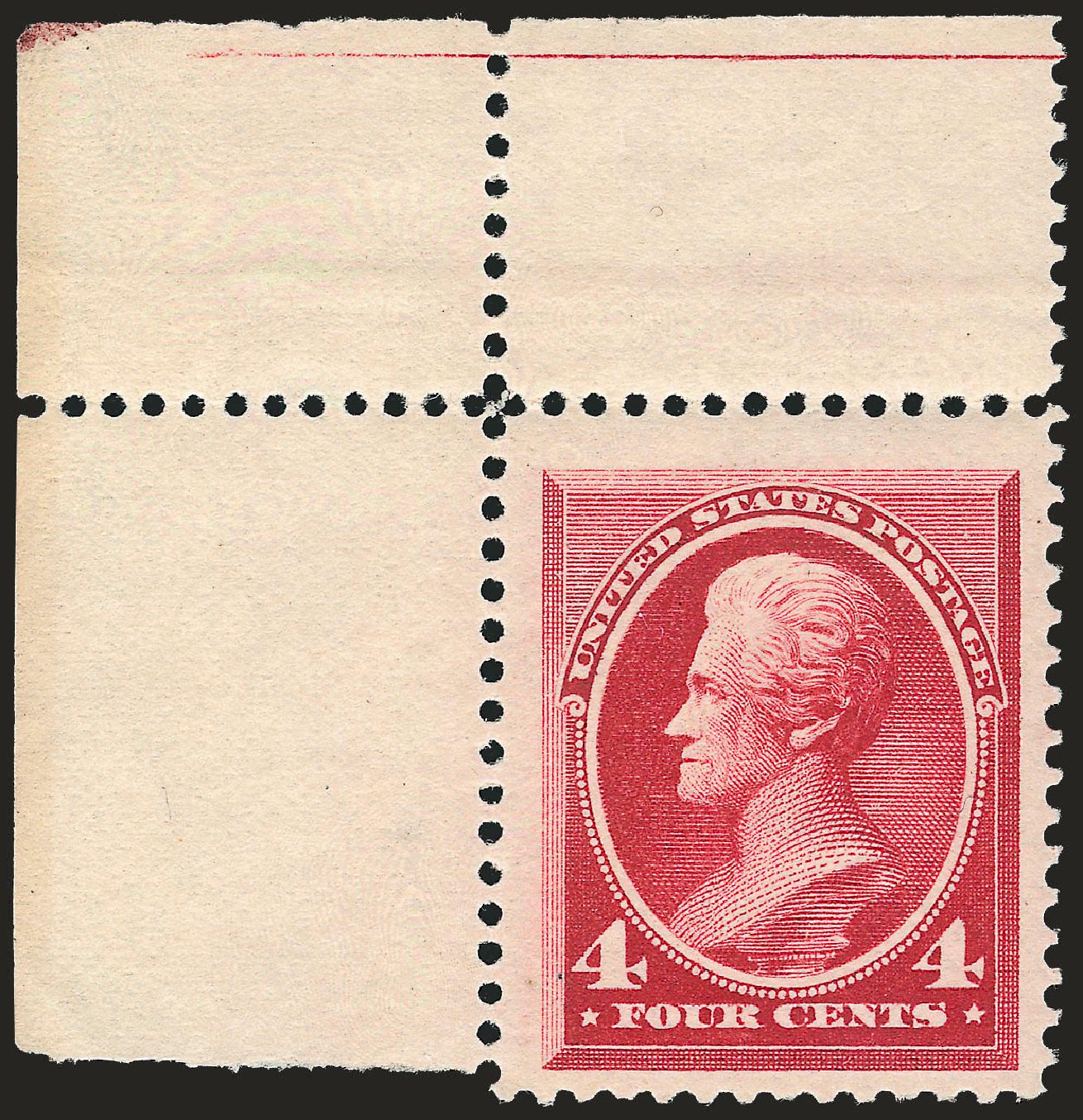 US Stamp Value Scott #215: 4c 1883 Jackson. Robert Siegel Auction Galleries, Jun 2009, Sale 975, Lot 1446