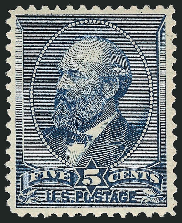 Price of US Stamp Scott Catalogue #216: 1883 5c Garfield. Robert Siegel Auction Galleries, Mar 2012, Sale 1019, Lot 527