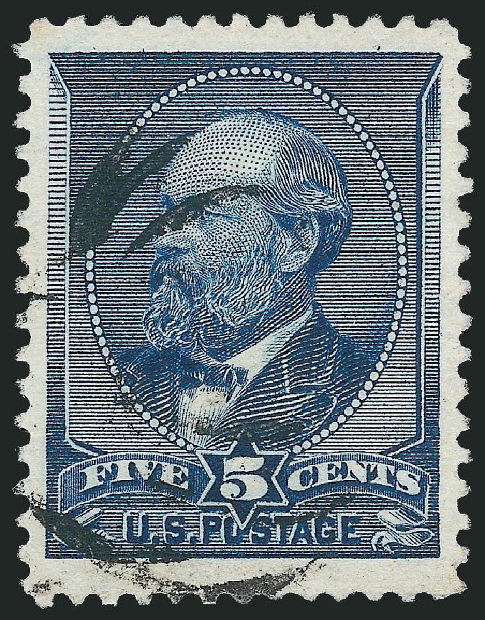 Prices of US Stamps Scott #216: 5c 1883 Garfield. Robert Siegel Auction Galleries, Jun 2009, Sale 975, Lot 1448