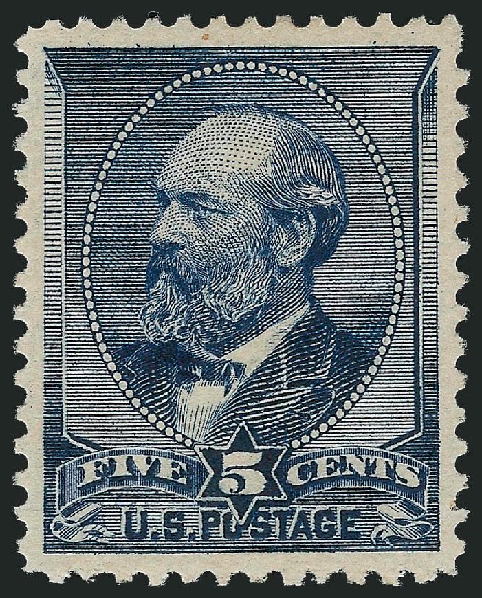 US Stamp Value Scott # 216: 5c 1883 Garfield. Robert Siegel Auction Galleries, Nov 2013, Sale 1057, Lot 801
