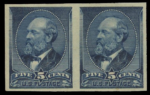 Price of US Stamps Scott 216: 1883 5c Garfield. Daniel Kelleher Auctions, Aug 2012, Sale 631, Lot 874