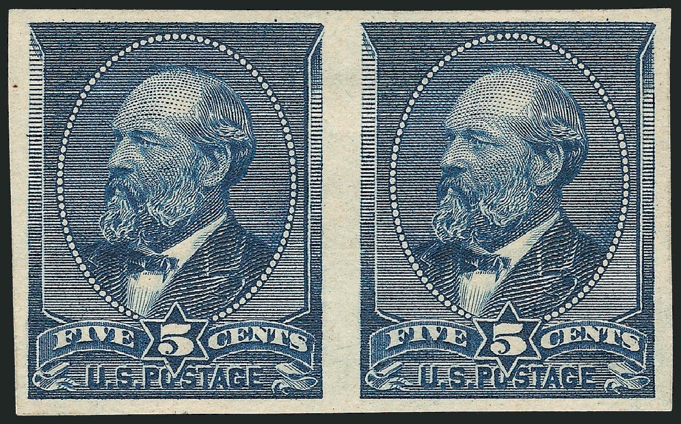 Cost of US Stamps Scott 216: 1883 5c Garfield. Robert Siegel Auction Galleries, Oct 2010, Sale 997, Lot 5644