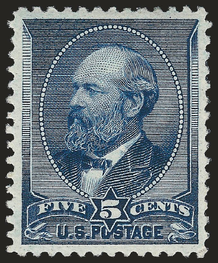 US Stamps Price Scott Cat. #216: 5c 1883 Garfield. Robert Siegel Auction Galleries, Sep 2009, Sale 976, Lot 1635