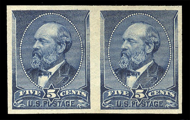 Price of US Stamps Scott Catalogue # 216 - 5c 1883 Garfield. Cherrystone Auctions, Mar 2009, Sale 200903, Lot 152