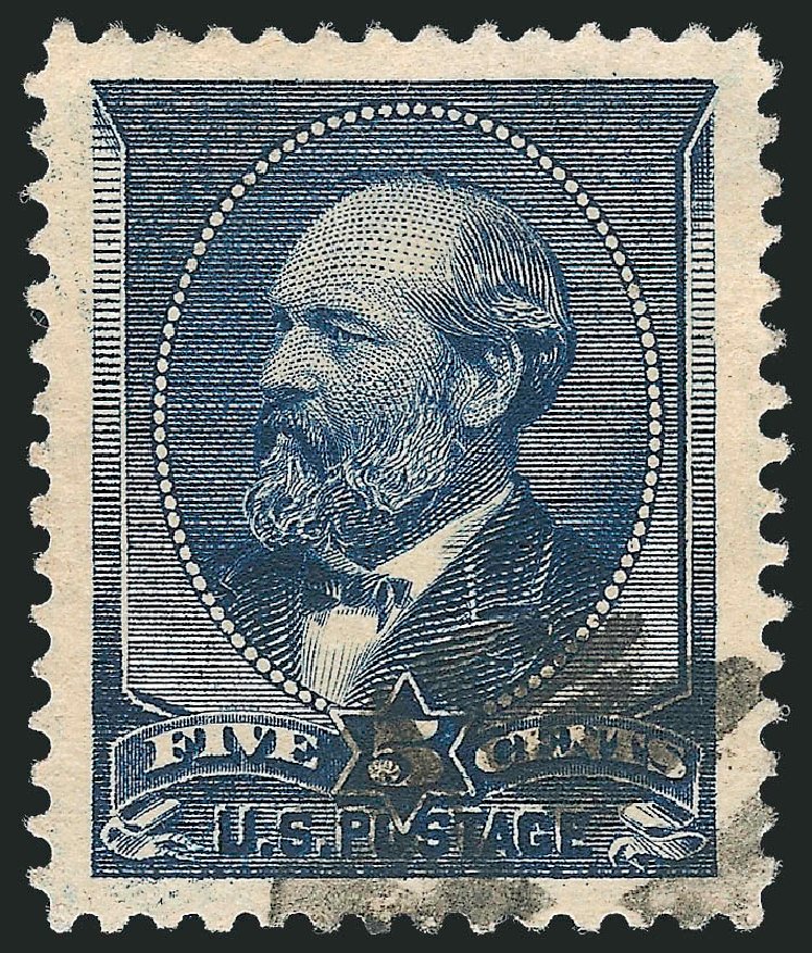 US Stamps Prices Scott # 216 - 1883 5c Garfield. Robert Siegel Auction Galleries, Sep 2012, Sale 1027, Lot 103