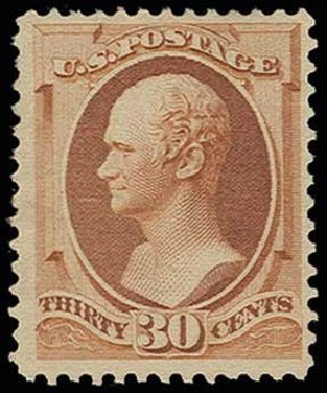 Price of US Stamps Scott Catalogue 217: 30c 1883 Hamilton. H.R. Harmer, Jun 2013, Sale 3003, Lot 1137