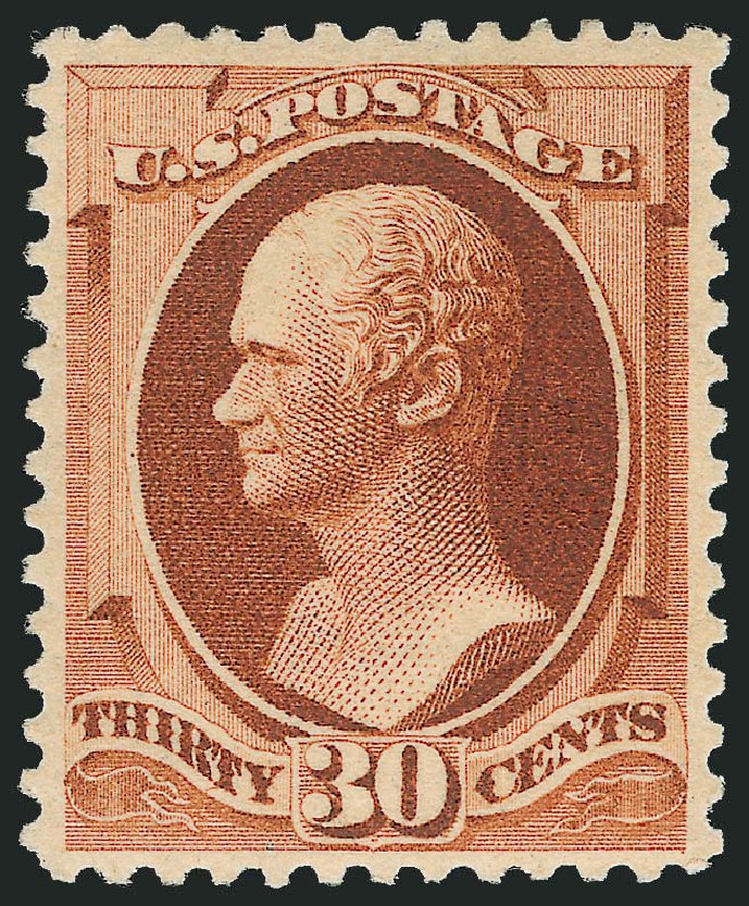 US Stamp Prices Scott Cat. 217: 30c 1883 Hamilton. Robert Siegel Auction Galleries, Mar 2012, Sale 1019, Lot 528