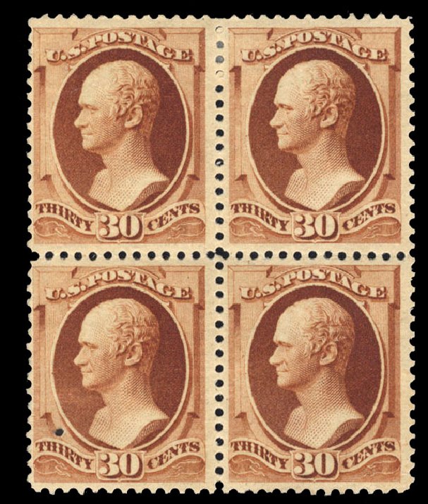 Prices of US Stamps Scott #217: 30c 1883 Hamilton. Cherrystone Auctions, Mar 2010, Sale 201003, Lot 129