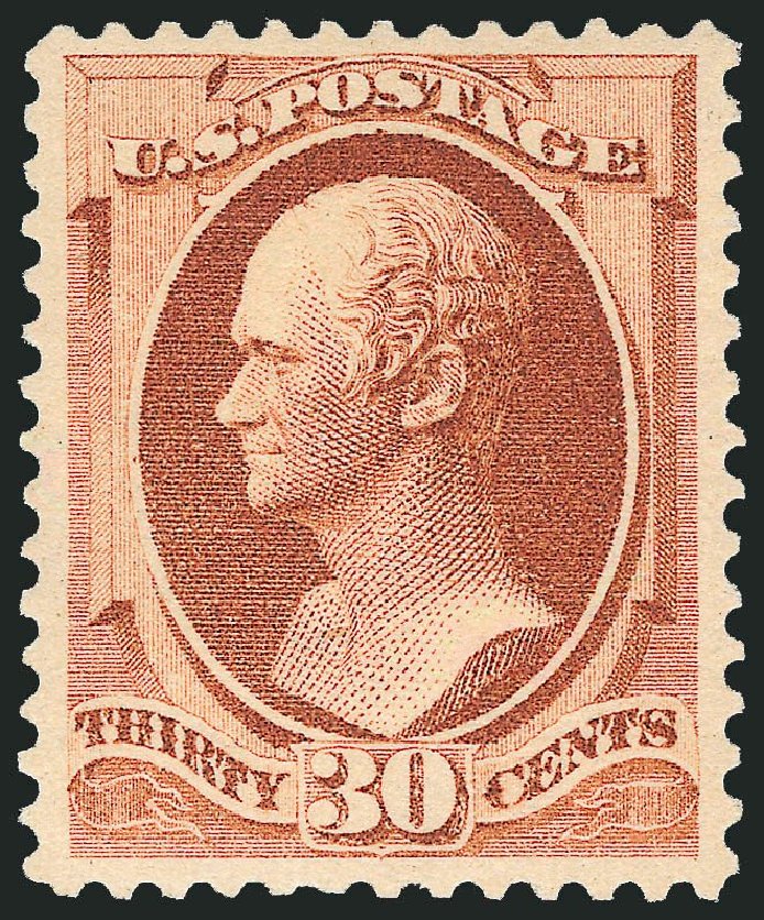 Cost of US Stamp Scott Cat. # 217: 30c 1883 Hamilton. Robert Siegel Auction Galleries, Jul 2014, Sale 1077, Lot 159