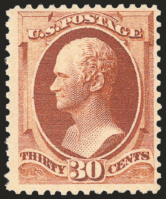 US Stamp Prices Scott #217: 30c 1883 Hamilton. Robert Siegel Auction Galleries, Jun 2009, Sale 975, Lot 1450