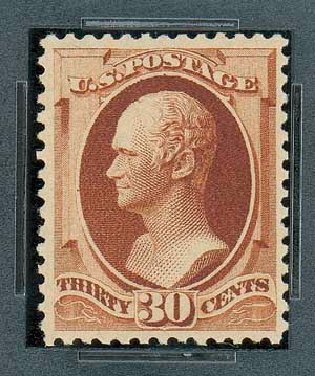 US Stamps Value Scott 217 - 30c 1883 Hamilton. Matthew Bennett International, Oct 2007, Sale 322, Lot 2074