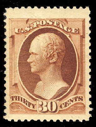 US Stamp Price Scott #217: 1883 30c Hamilton. Cherrystone Auctions, Mar 2009, Sale 200903, Lot 154