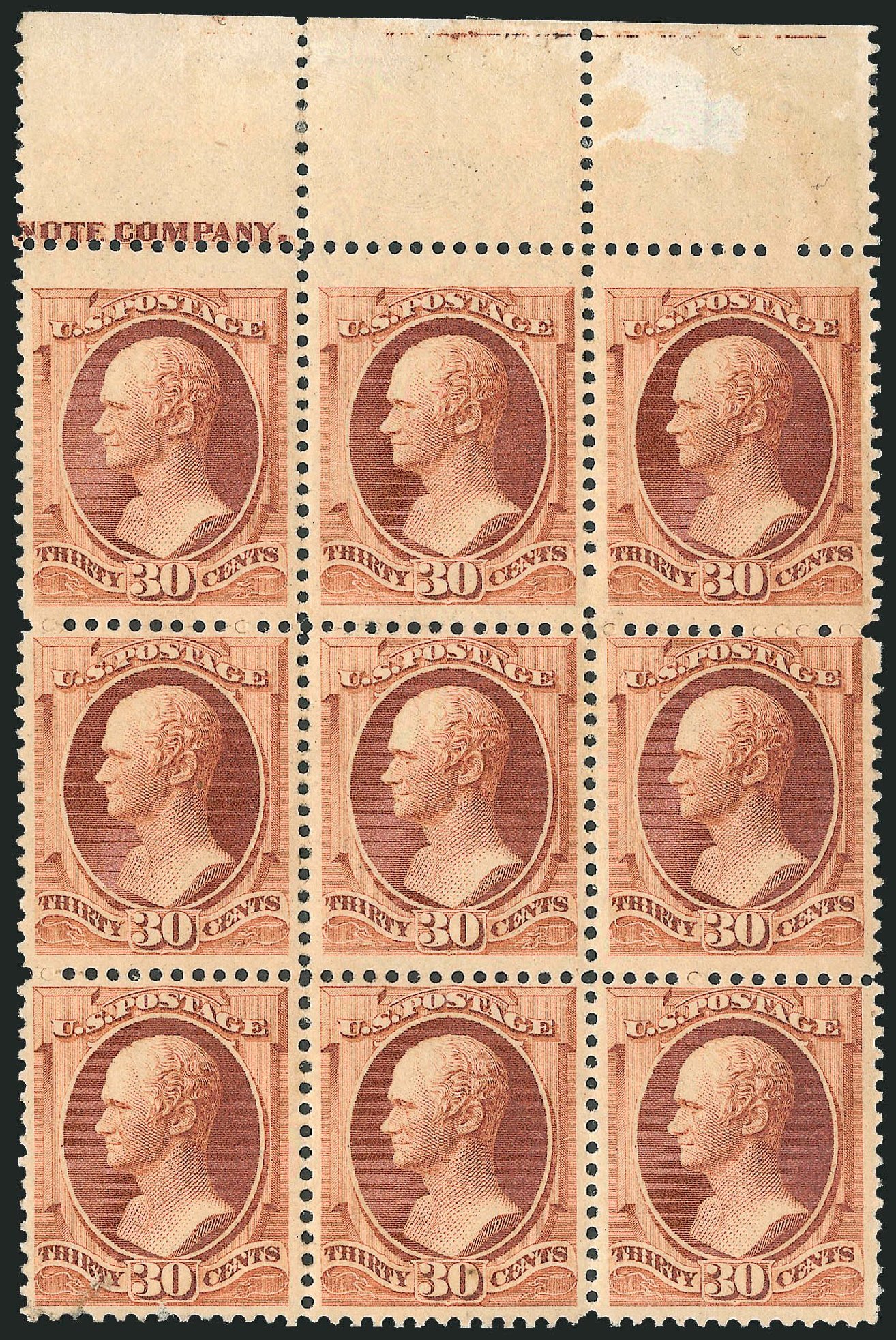 US Stamp Value Scott #217 - 30c 1883 Hamilton. Robert Siegel Auction Galleries, Mar 2014, Sale 1067, Lot 1194