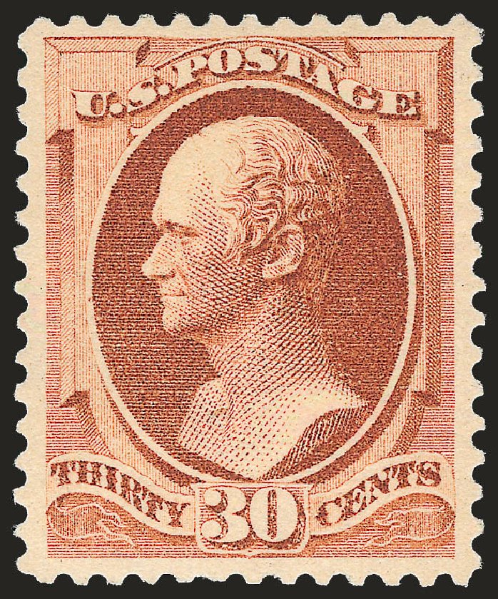 US Stamp Prices Scott Cat. 217 - 1883 30c Hamilton. Robert Siegel Auction Galleries, Apr 2009, Sale 972, Lot 3214
