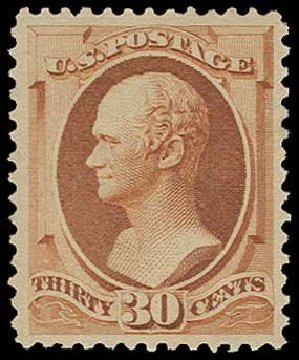 US Stamps Value Scott Cat. #217 - 1883 30c Hamilton. H.R. Harmer, Jun 2013, Sale 3003, Lot 1135