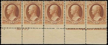 US Stamps Prices Scott Catalogue 217 - 30c 1883 Hamilton. H.R. Harmer, Nov 2013, Sale 3004, Lot 1135