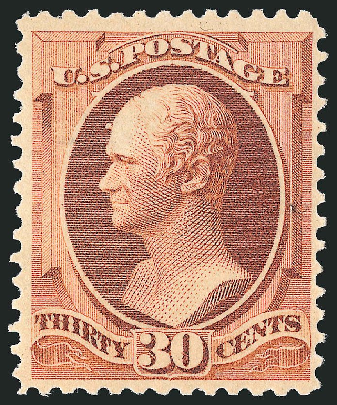 Values of US Stamps Scott Catalog #217: 30c 1883 Hamilton. Robert Siegel Auction Galleries, Mar 2011, Sale 1007, Lot 2385
