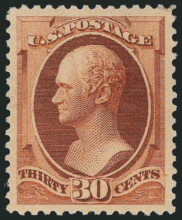 US Stamps Values Scott Cat. 217 - 1883 30c Hamilton. Robert Siegel Auction Galleries, Nov 2013, Sale 1057, Lot 802