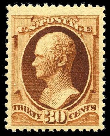 US Stamp Value Scott Catalog # 217: 1883 30c Hamilton. Matthew Bennett International, Jun 2008, Sale 328, Lot 713