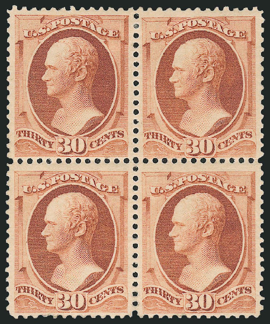 US Stamp Value Scott Cat. 217 - 30c 1883 Hamilton. Robert Siegel Auction Galleries, Dec 2009, Sale 982, Lot 5513