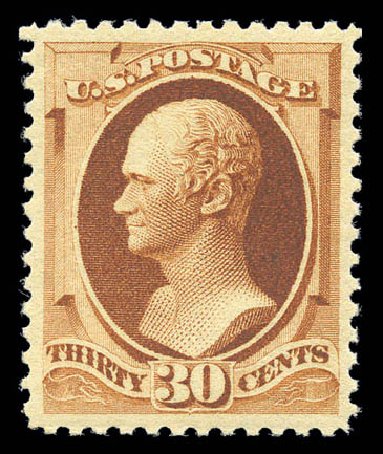 Costs of US Stamps Scott # 217 - 30c 1883 Hamilton. Matthew Bennett International, Sep 2010, Sale 332, Lot 2036