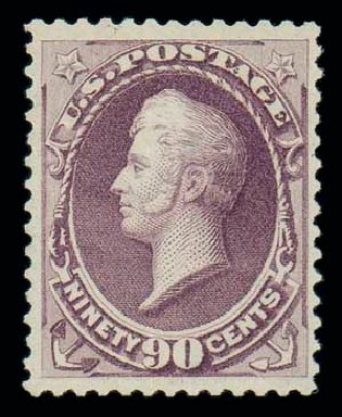 Cost of US Stamp Scott #218 - 90c 1883 Perry. Matthew Bennett International, Dec 2007, Sale 325, Lot 1687