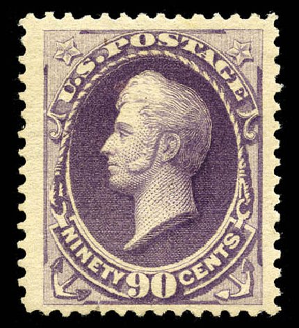 US Stamps Prices Scott # 218 - 1883 90c Perry. Matthew Bennett International, Mar 2012, Sale 344, Lot 4397