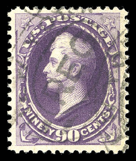 Value of US Stamps Scott Catalogue 218: 1883 90c Perry. Matthew Bennett International, Sep 2012, Sale 346, Lot 737