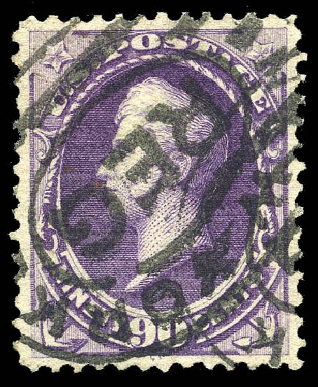 Value of US Stamp Scott Catalog #218 - 90c 1883 Perry. Matthew Bennett International, May 2014, Sale 350, Lot 327